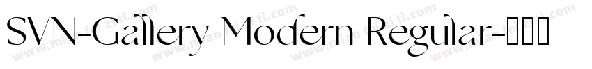 SVN-Gallery Modern Regular字体转换